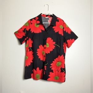 🚨👉 LAST CHANCE 3/$35 Expressions Vintage Shirt  Women's 16 Blank Red Floral
